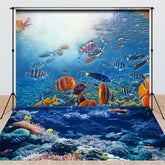 Lofaris Clownfish Ocean Coral Undersea Combo Set Backdrop