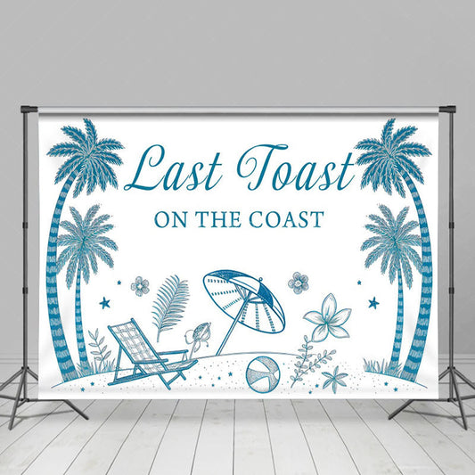 Lofaris Coconut Last Toast On The Coast Holiday Backdrop