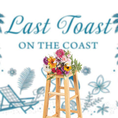 Lofaris Coconut Last Toast On The Coast Holiday Backdrop