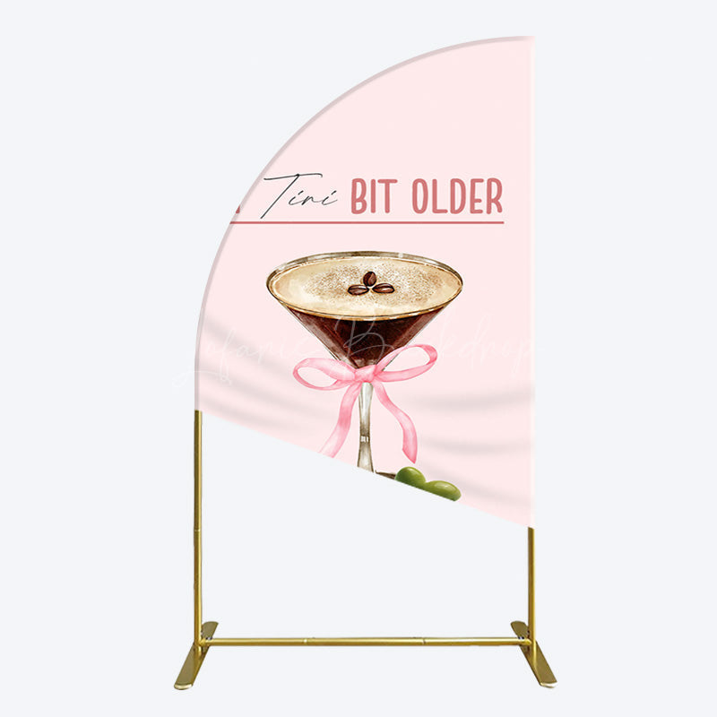 Lofaris Coffee A Tini Bit Older Dirty Thirty Half Moon Arch Backdrop