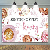 Lofaris Coffee Desserts Something Sweet Is Brewing Backdrop