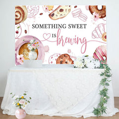 Lofaris Coffee Desserts Something Sweet Is Brewing Backdrop