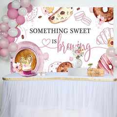 Lofaris Coffee Desserts Something Sweet Is Brewing Backdrop