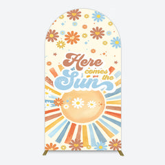 Lofaris Color Daisy Here Comes The Sun Birthday Arch Backdrop