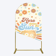 Lofaris Color Daisy Here Comes The Sun Birthday Arch Backdrop