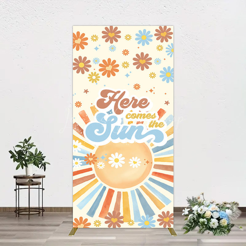 Lofaris Color Daisy Here Comes The Sun Birthday Rectangle Backdrop