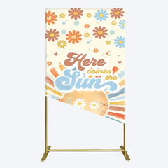 Lofaris Color Daisy Here Comes The Sun Birthday Rectangle Backdrop