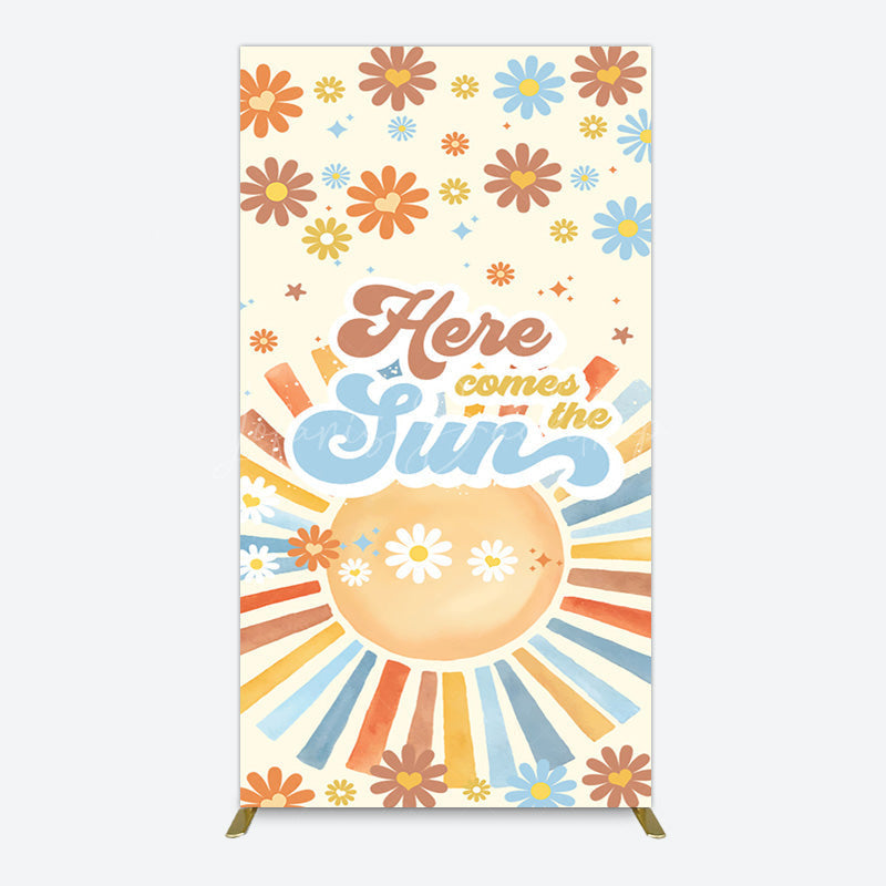 Lofaris Color Daisy Here Comes The Sun Birthday Rectangle Backdrop