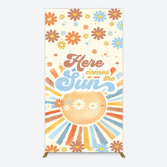 Lofaris Color Daisy Here Comes The Sun Birthday Rectangle Backdrop