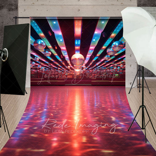 Lofaris Color Dynamic Crystal Balls Dance Hall Sweep Backdrop