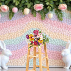 Lofaris Color Jordan Almonds Wall Floral Easter Backdrop