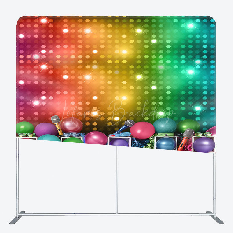 Lofaris Color Karaoke Lighting Muscial Pillow Case Backdrop