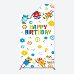 Lofaris Color Measuring Robot Happy Birthday Arch Backdrop