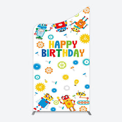 Lofaris Color Measuring Robot Happy Birthday Arch Backdrop