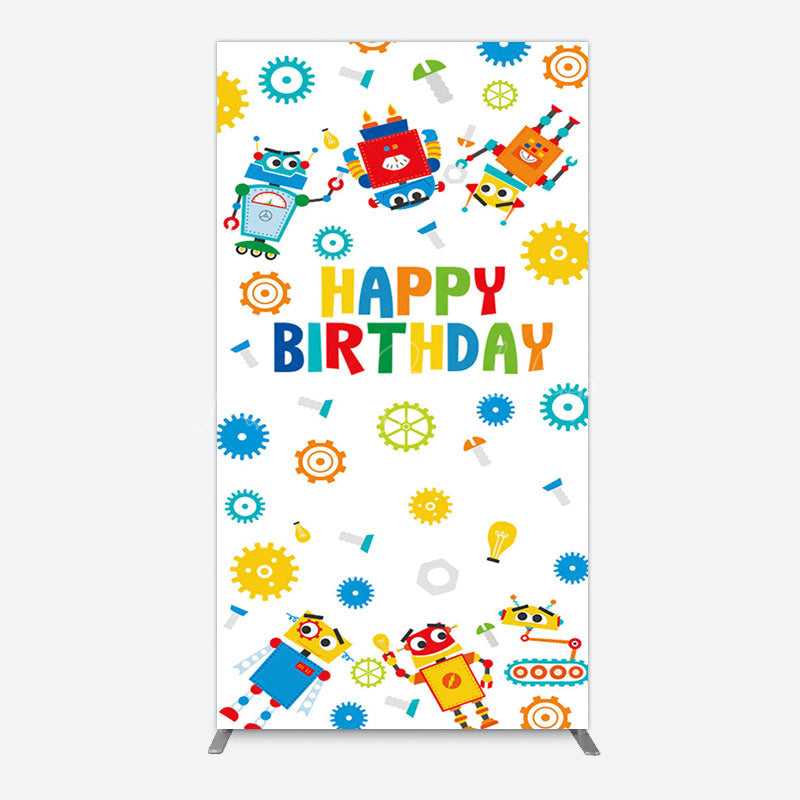 Lofaris Color Measuring Robot Happy Birthday Arch Backdrop