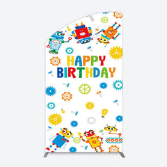 Lofaris Color Measuring Robot Happy Birthday Arch Backdrop