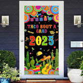 Lofaris Color Mexican Cactus Taco Bout A Grad 2025 Door Cover