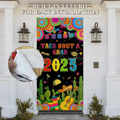 Lofaris Color Mexican Cactus Taco Bout A Grad 2025 Door Cover