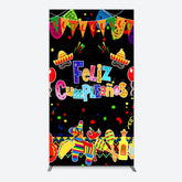 Lofaris Color Mexican Carnival Happy Birthday Rectangle Backdrop