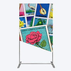 Lofaris Color Mexican Lottery Card Birthday Rectangle Backdrop