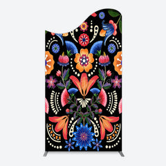 Lofaris Color Mexican National Floral Birthday Arch Backdrop
