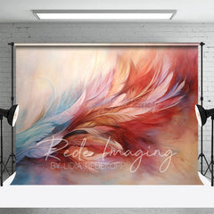 Lofaris Color Pretty Pastel Feather Fine Art Photo Backdrop