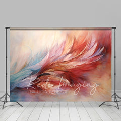 Lofaris Color Pretty Pastel Feather Fine Art Photo Backdrop