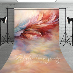 Lofaris Color Pretty Pastel Feather Fine Art Sweep Backdrop