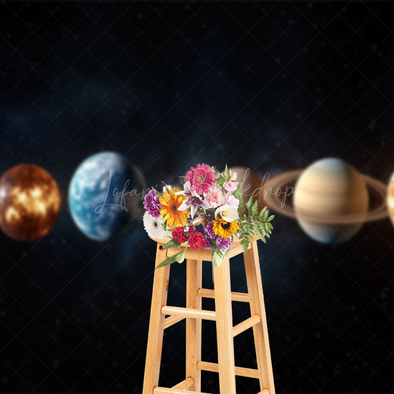 Lofaris Color Solar System Planets Science Fiction Backdrop