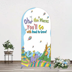 Lofaris Color The Places You Will Go Birthday Arch Backdrop