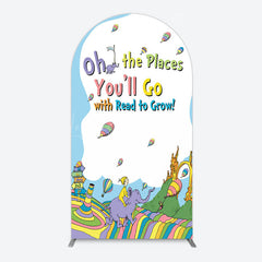 Lofaris Color The Places You Will Go Birthday Arch Backdrop