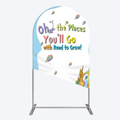 Lofaris Color The Places You Will Go Birthday Arch Backdrop