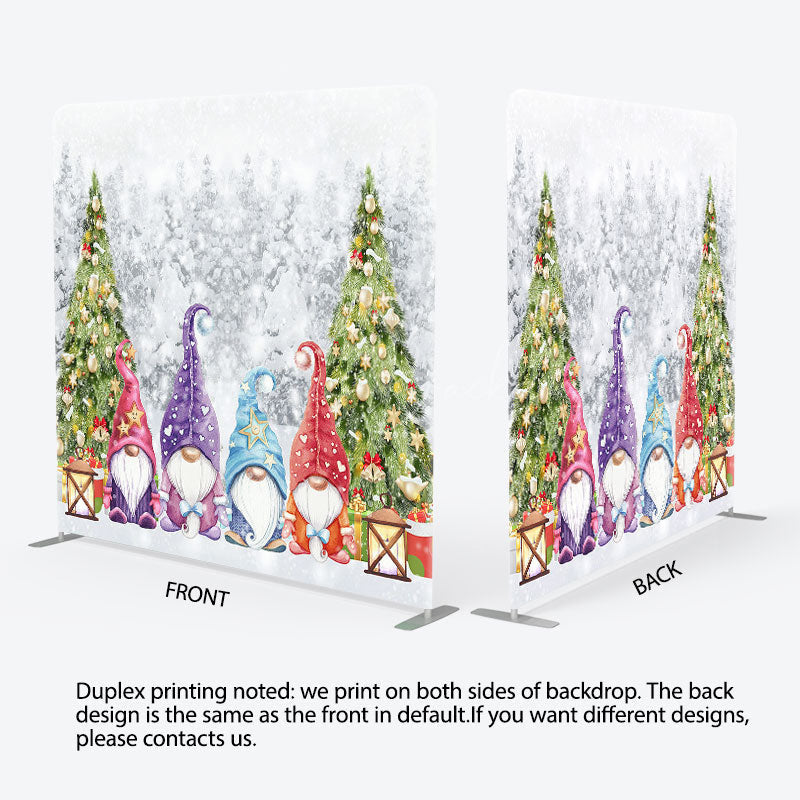 Lofaris Colored Santa Claus Christmas Pillow Case Backdrop