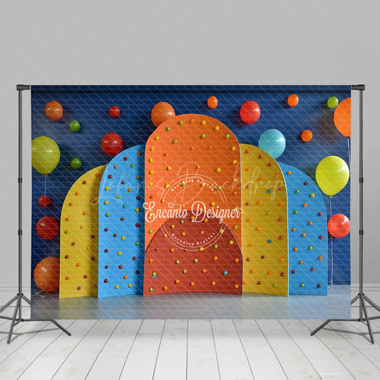 Lofaris Colorful Arcaded Entrance With Balloons Backdrop