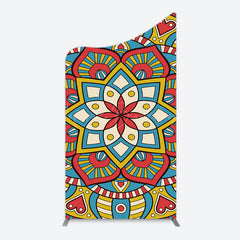 Lofaris Colorful Artistic Floral Mandala Lohri Arch Backdrop