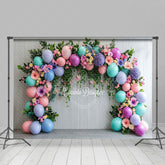 Lofaris Colorful Balloons Floral Plant Wedding Backdrop