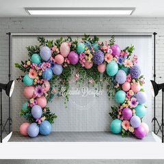 Lofaris Colorful Balloons Floral Plant Wedding Backdrop