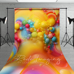 Lofaris Colorful Beads Rainbow Trip Cake Smash Sweep Backdrop