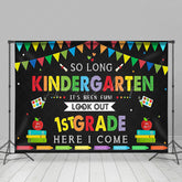Lofaris Colorful Blackboard Kindergarten Graduation Backdrop