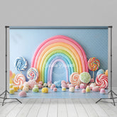 Lofaris Colorful Candy Rainbow Fairy Cake Smash Backdrop
