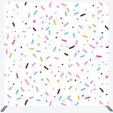 Lofaris Colorful Candy Stars Birthday Pillow Case Backdrop