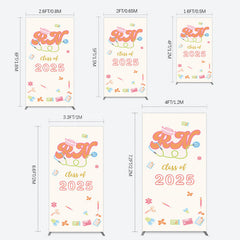 Lofaris Colorful Class 2025 Nurse Graduation Rectangle Backdrop