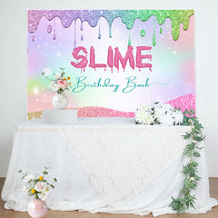 Lofaris Colorful Cream Glitter Slime Birthday Bash Backdrop