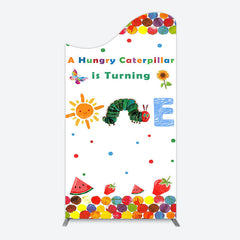 Lofaris Colorful Cute Caterpillar One Birthday Arch Backdrop