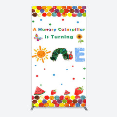 Lofaris Colorful Cute Caterpillar One Birthday Arch Backdrop
