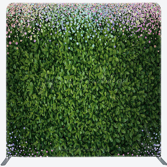 Lofaris Colorful Diamonds Greenery Square Tension Backdrop