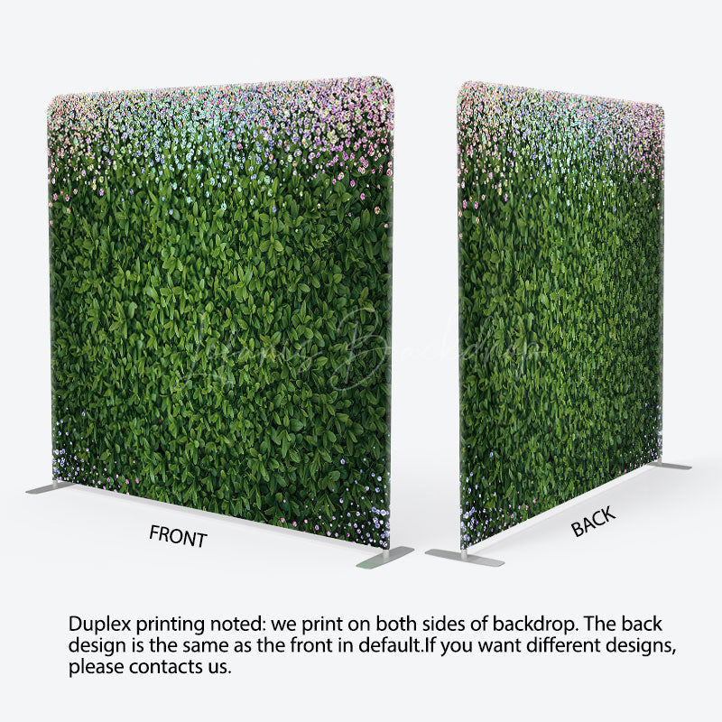 Lofaris Colorful Diamonds Greenery Square Tension Backdrop