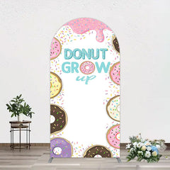Lofaris Colorful Donut Dots Grow Up Birthday Arch Backdrop
