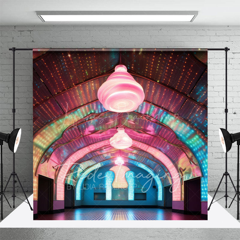 Lofaris Colorful Dynamic Dance Hall Architecture Backdrop
