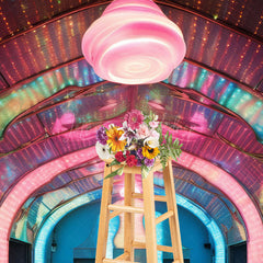 Lofaris Colorful Dynamic Dance Hall Architecture Backdrop